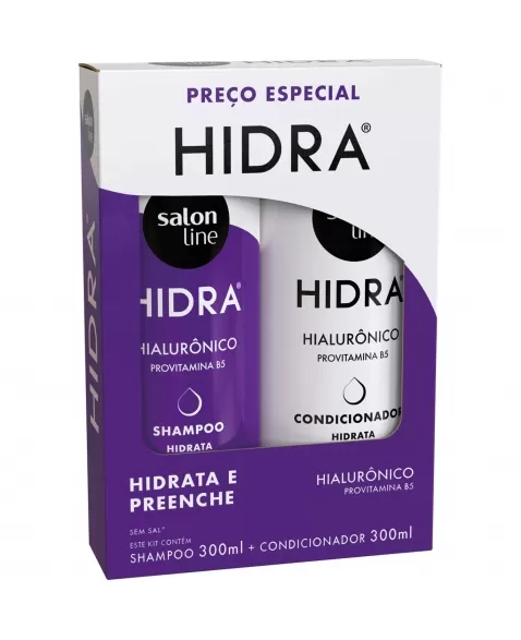 HIDRA KIT SHAMPOO+CONDICIONADOR HIALURONICO 300ML