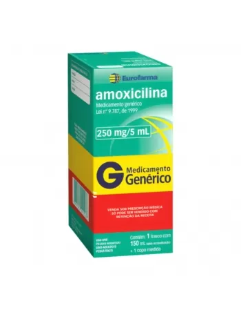 AMOXICILINA 250MG/5ML 150ML GEN EUROFARMA