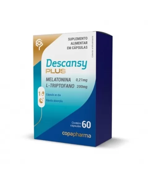 DESCANSY PLUS (MELATONINA + L-TRIPTOFANO) -60 CAPS