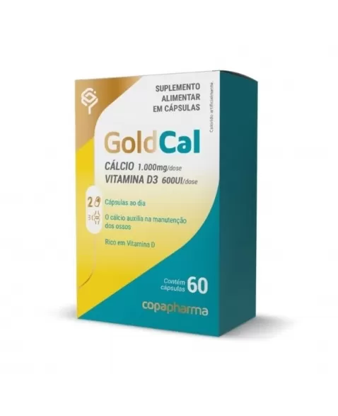 GOLDCALL (CARBONATO DE CALCIO + D3 600MG) 60CP