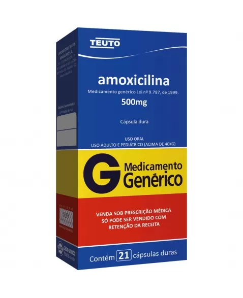 AMOXICILINA 500MG /21CP GEN TEUTO