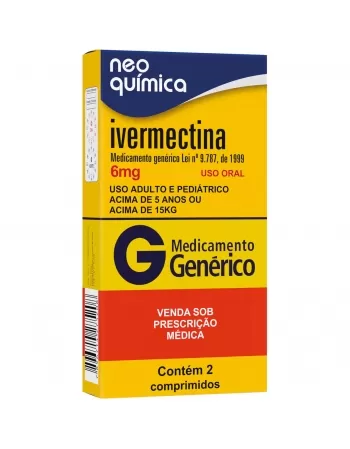 IVERMECTINA 6MG 2CP GEN NEO QUIMICA