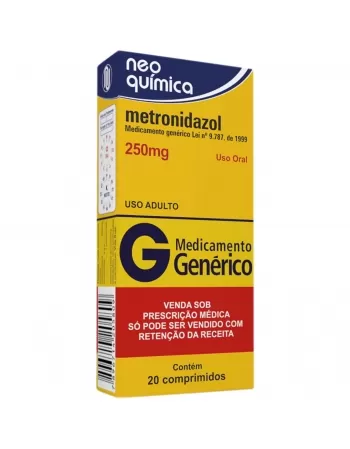 METRONIDAZOL 250MG 20CP GEN NEO QUIMICA