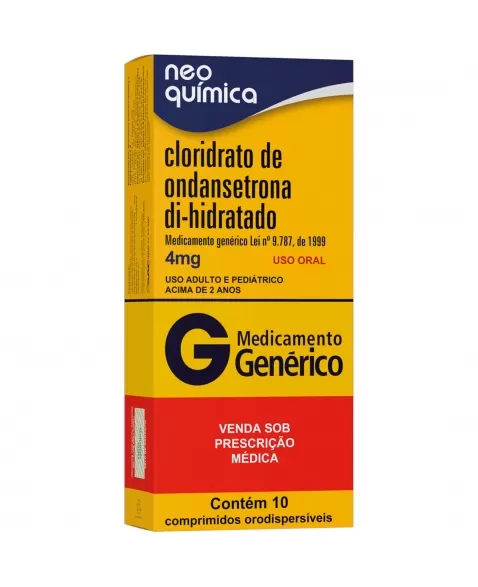 ONDANSETRONA 4MG 10CPR GEN NEO QUIMICA