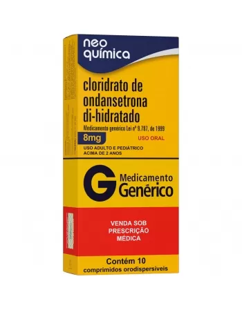 ONDANSETRONA 8MG 10CPR GEN NEO QUIMICA