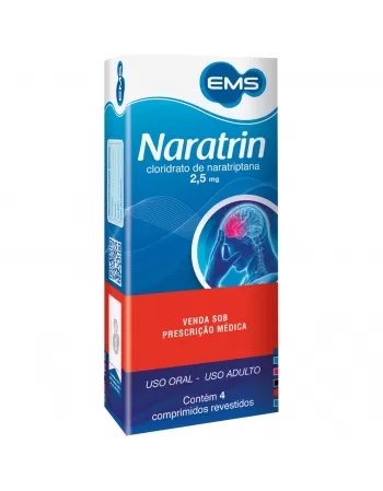 NARATRIN 2,5MG 4CPR REV EMS
