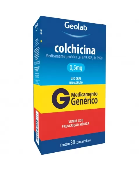 COLCHICINA 0,5MG 30CP GEN GEOLAB