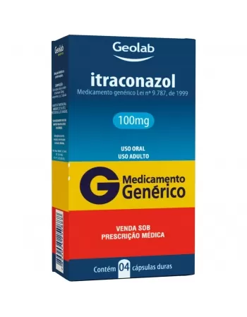 ITRACONAZOL 100MG 4CP GEN GEOLAB