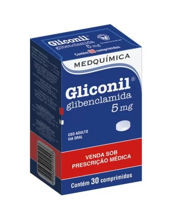 GLICONIL 5MG 30CP MEDQUIMICA