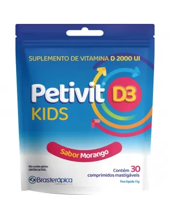 PETIVIT D3 KIDS 2.000UI 30CPR MAST BRASTERAPICA