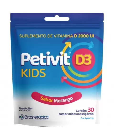 PETIVIT D3 KIDS 2.000UI 30CPR MAST BRASTERAPICA