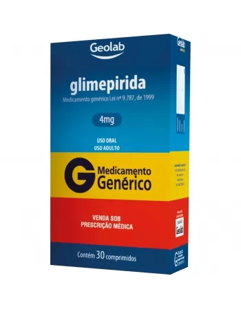 GLIMEPIRIDA 4MG 30CP GEN GEOLAB